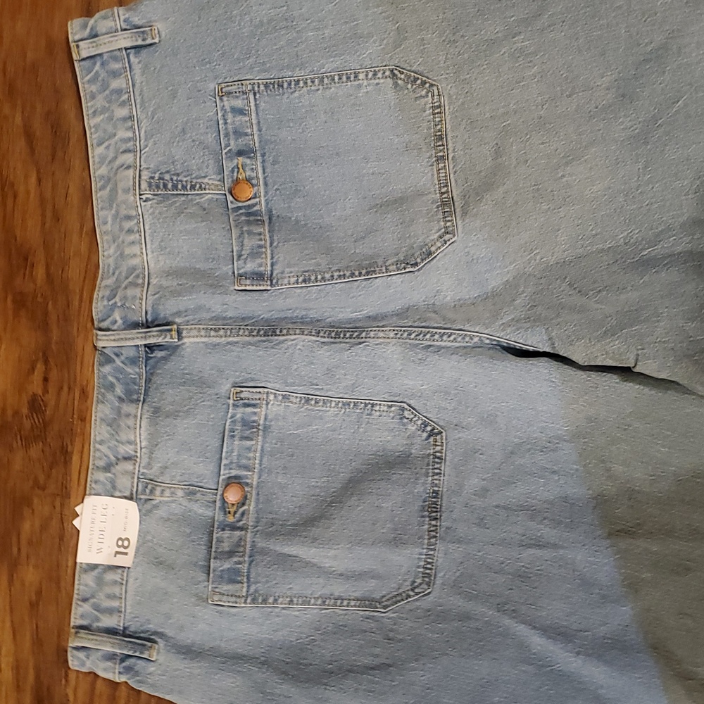 NwT Lane Bryant Signature Fit Wide Leg Jeans Sz 18 New - Picture 9 of 11